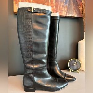 Leather Ann Taylor riding style boots